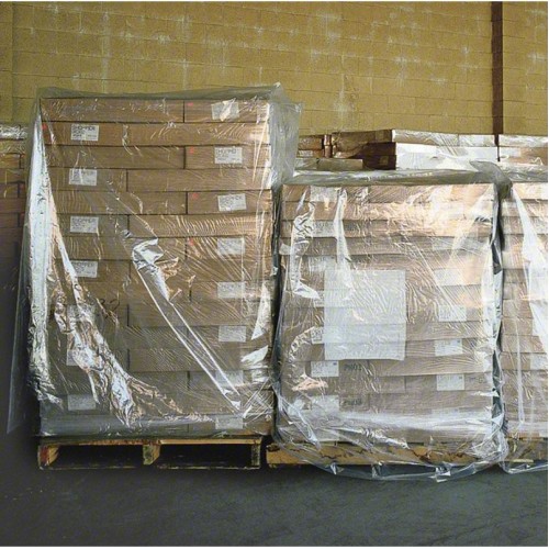 55"x53"x75" 3 Mil Clear Pallet Cover Bags (10 Pack)