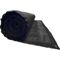 80% Black Shade Cloth Hemmed and Grommeted