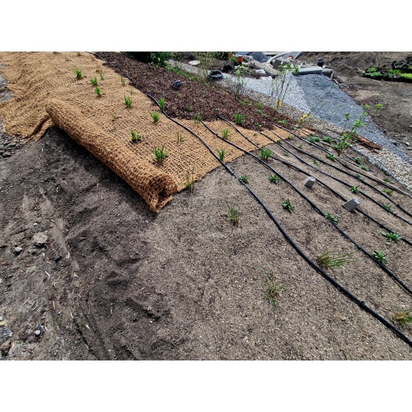 Sandbaggy Coir Erosion Control Blanket – 4 X 165 Ft – Coconut Fiber Mat – Lasts 2-5 Years
