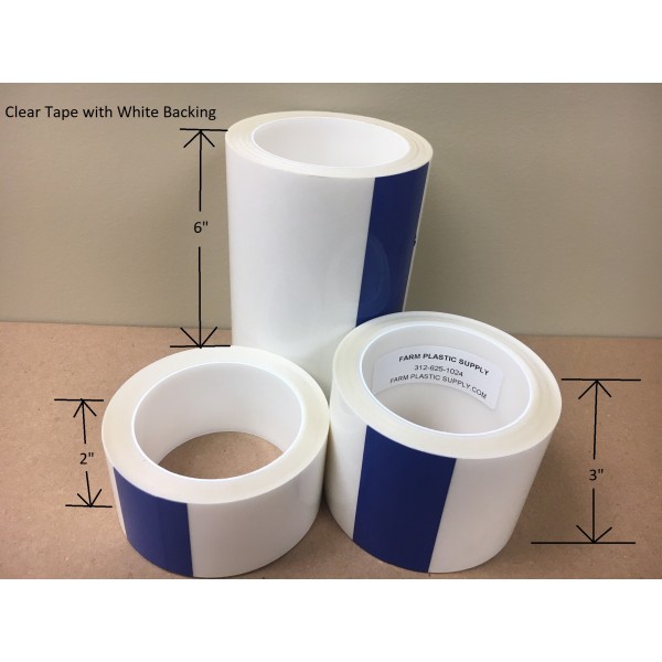 New Weather Proofing Tape Transparent Polyethylene Greenhouse 20m Length HQ 