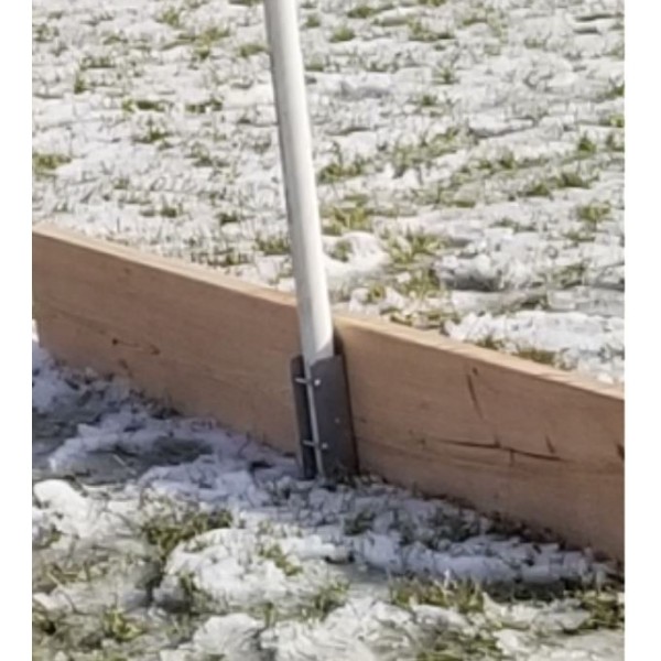 Greenhouse Ground Bracket | PVC Post Base & Frame Anchor | Farm Plastic ...